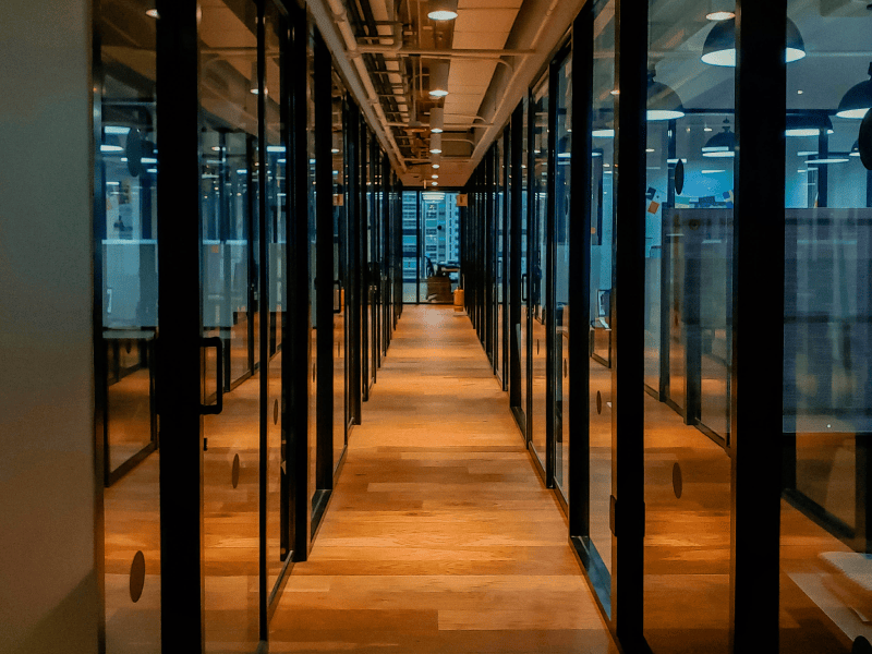 Commercial hardwood flooring installation in Barrie, ON